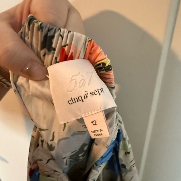 CINQ A SEPT
Painted Garden Hailey Tie-Back Ruffled
Midi Empire Dress 12 - Picture 3 of 5